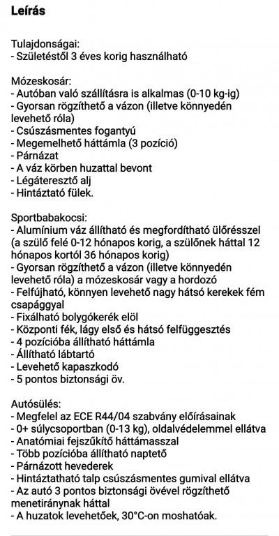 Eladó CAM Dinamico 3in1 babakocsink. Megkímélt, szép állapotban. Ajándékba adom hozzá a bázistalpat is. Esztergomban megtekinthető. Hibája fotózva. - 2