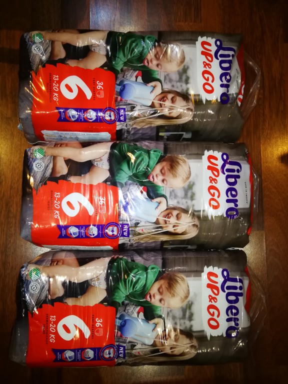 3 x 36 db Libero up&go pant diapers (bugyipelenka), előreutalás esetén futárral küldöm, vagy személyesen Mosonszolnokon vehető át. - 0