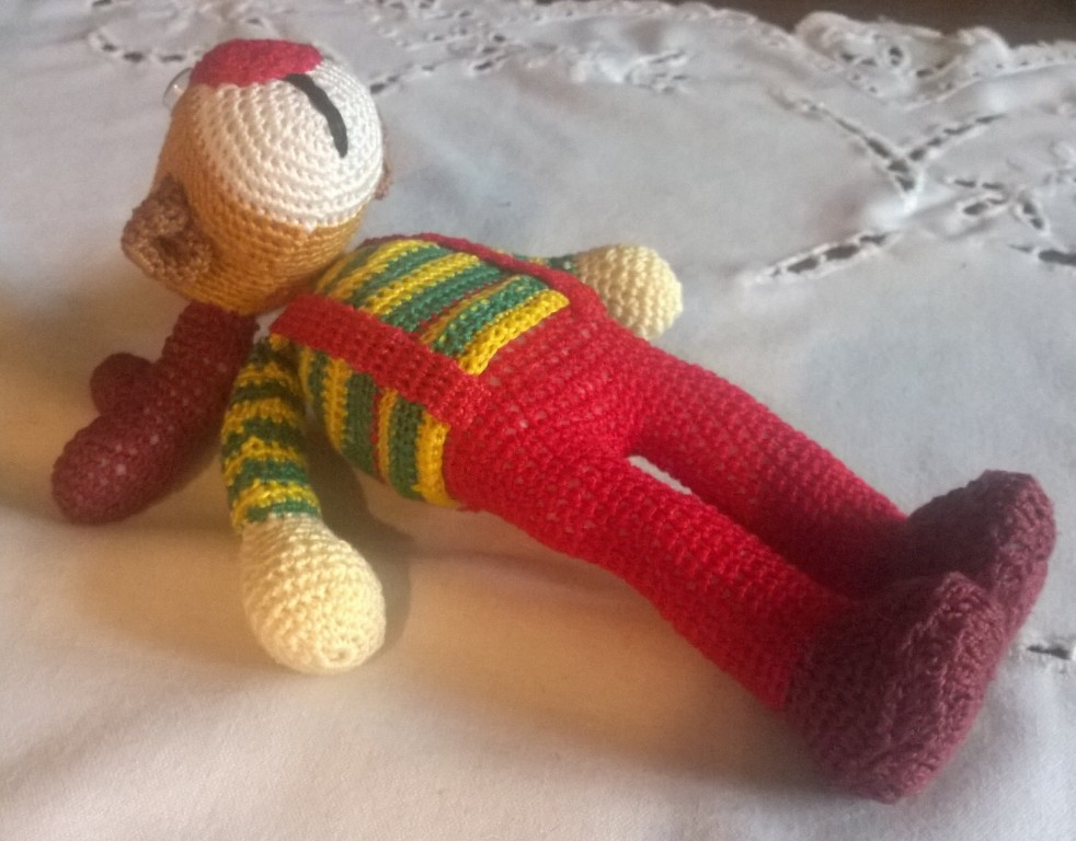 Új, 17 cm es horgolt amigurumi szarvas eladó. - 3