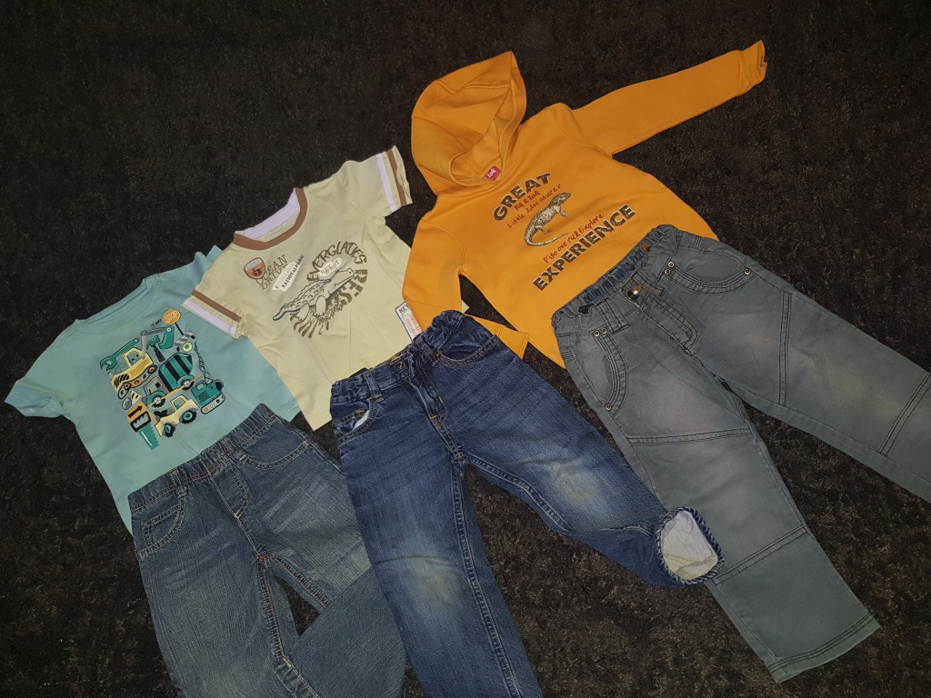 Bölcsis-ovis ruhacsomag szinte új állapotban! United Colours of Benetton, H&M, Pepco márkájú 17 darabból álló szett. - 1