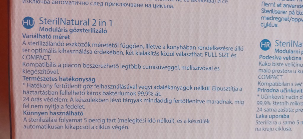 Kihasználatlanság miatt eladó egy keveset használt Chicco cumisüveg sterilizáló! - 0