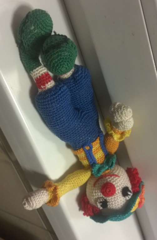 Új horgolt amigurumi 22 cm es bohóc figura - 2