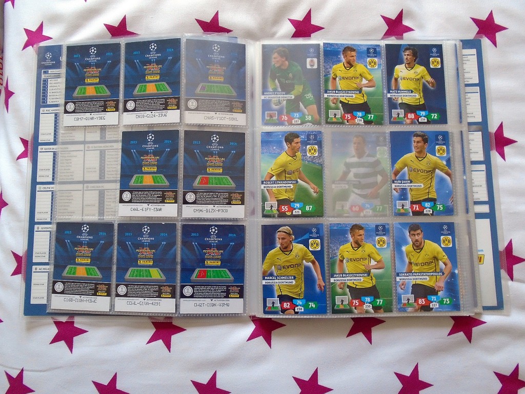 Eladó Champions UEFA League album 2013-2014.

97 db kártyával.

Adrenalyn XL, Panini Card Game.

Album mérete: 30x24cm

Átvétel csak személyesen a lakcímemen,Óbuda 3. ker. - 3