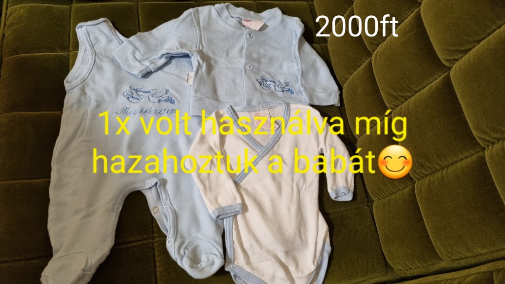 Az ár a képen latható.
Alig használt, szakadás és foltmentes kisfiú babaruhák. - 3